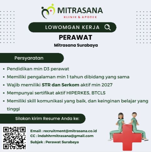 Lowongan Kerja Klinik Mitrasana Surabaya